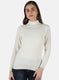 Women White Solid Top