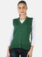 Women Green Solid Cardigan