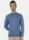 Men Blue Solid Pullover