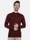 Men Purple Solid Pullover