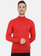 Men Red Solid Pullover