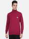 Men Dark Pink Solid Pullover