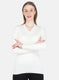 Women White Solid Top