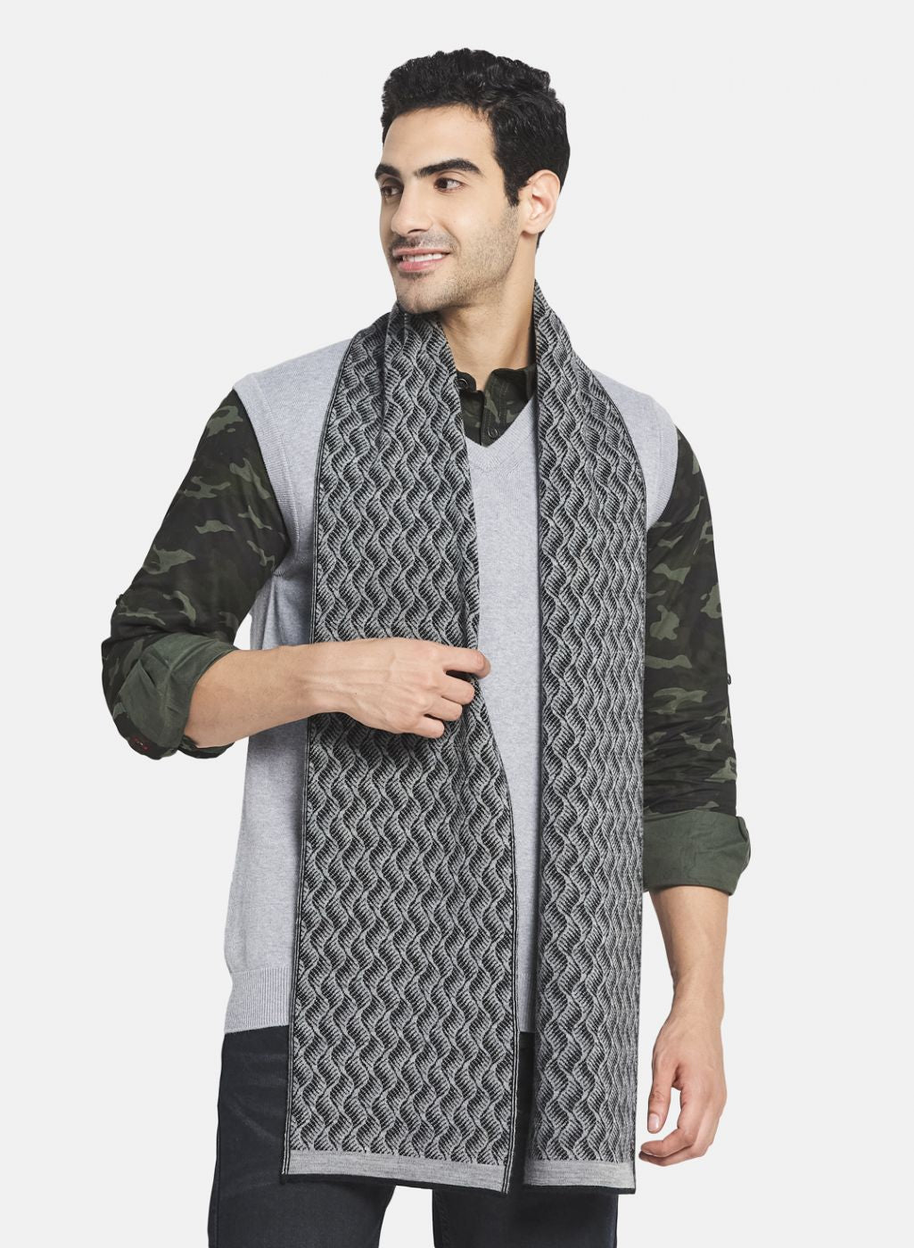 Men Black Muffler