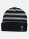 Men Black Self Design Cap