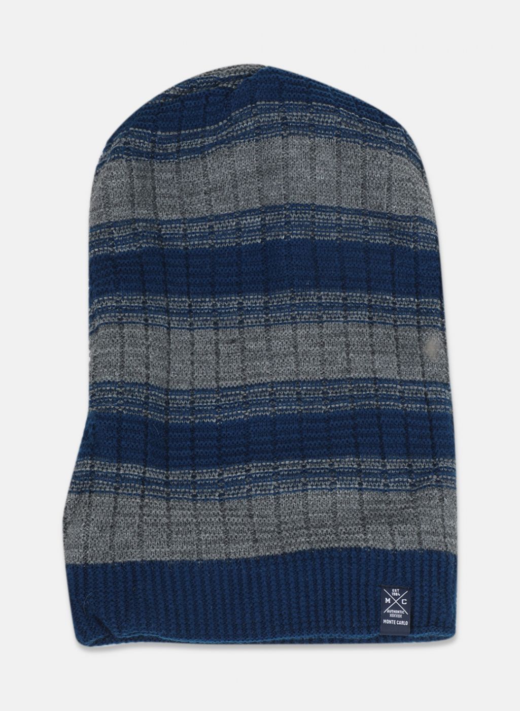 Men Blue Self Design Cap