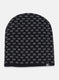 Men Black Self Design Cap