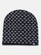 Men NAvy Blue Self Design Cap