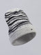 Men Grey Self Design Cap