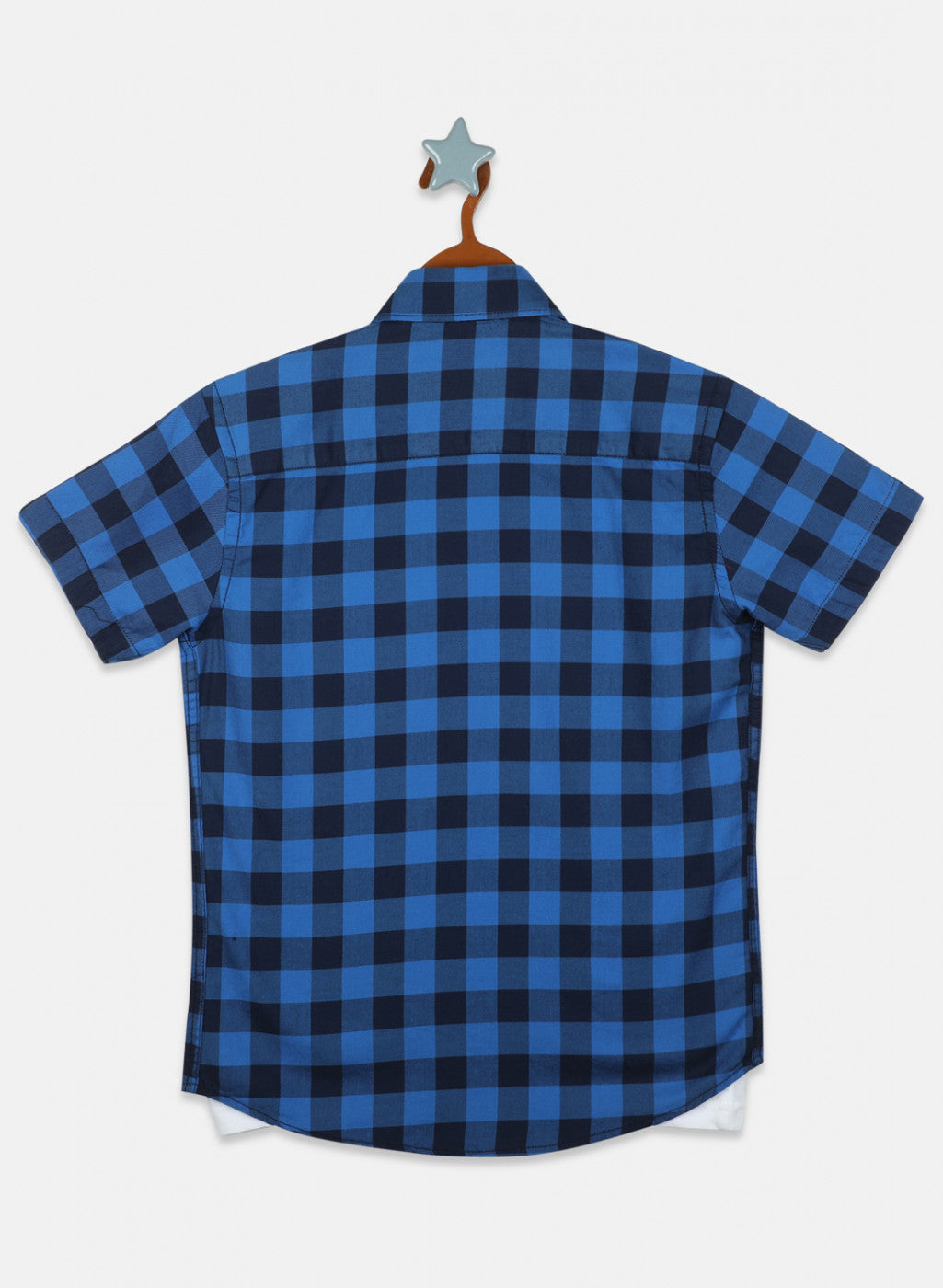 Boys Royal Blue Check Shirt