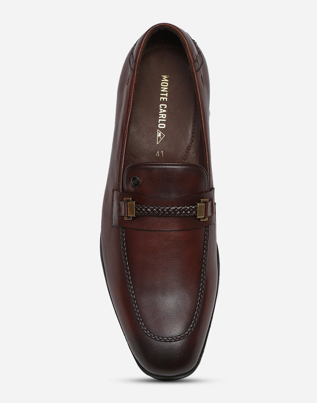 Men Burgundy Slip on Genuine Leather Loafers