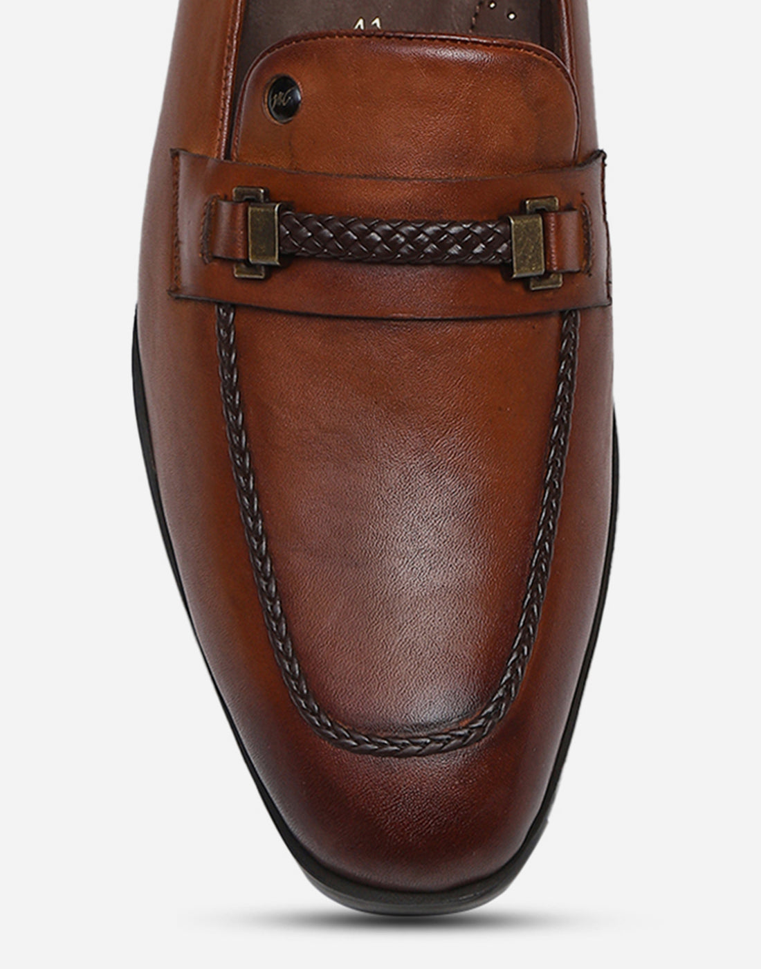 Men Tan Slip on Genuine Leather Loafers