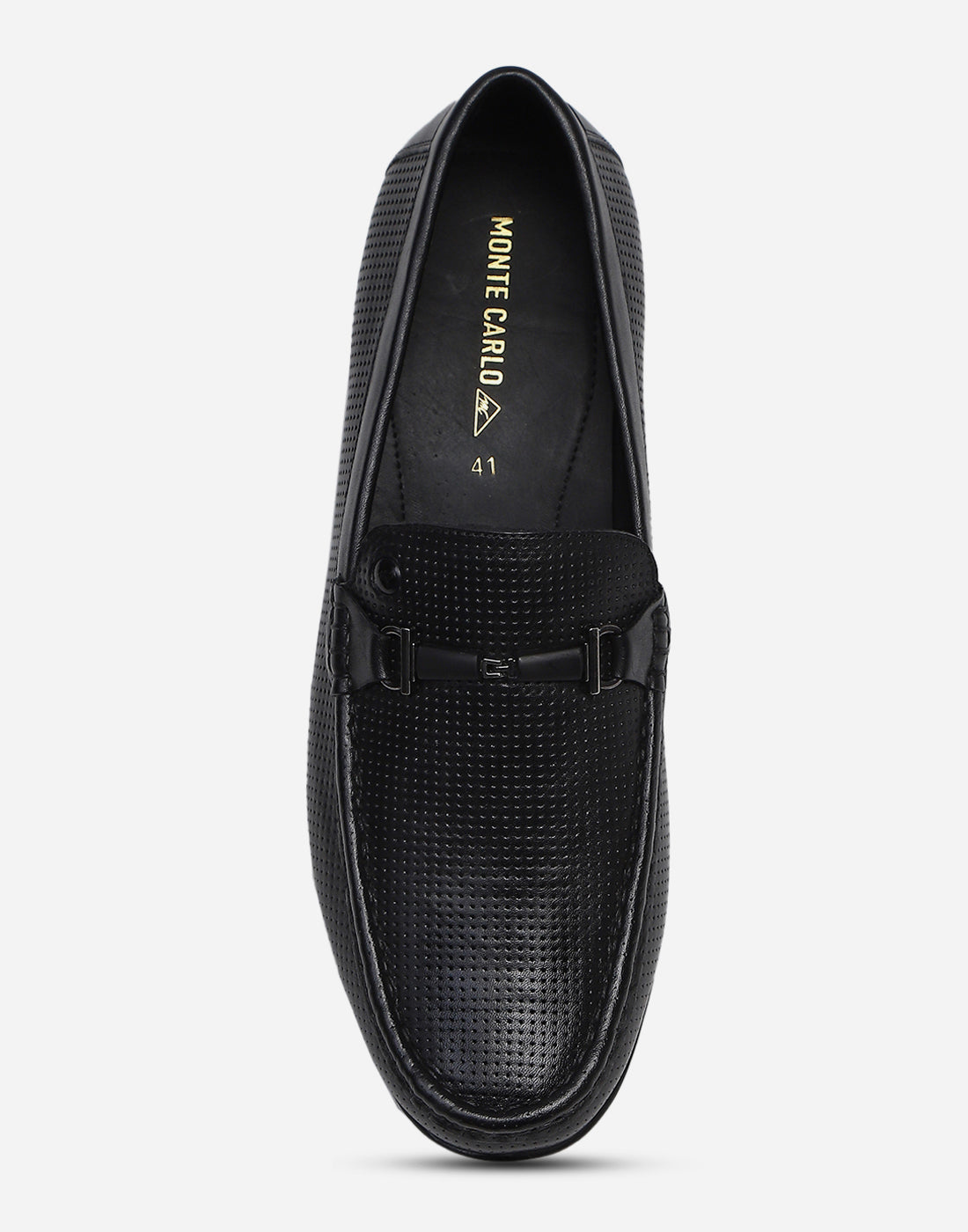 Men Black Slip on Genuine Leather Penny Loafers
