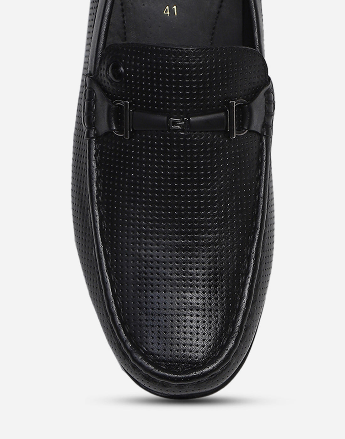 Men Black Slip on Genuine Leather Penny Loafers