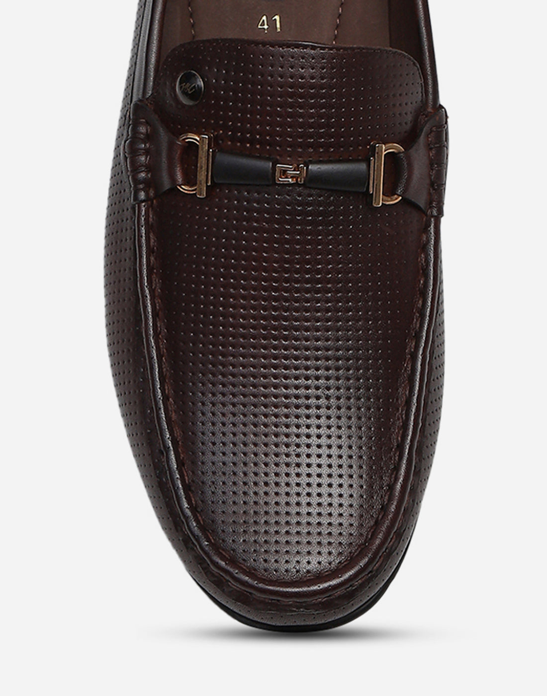 Men Brown Slip on Genuine Leather Penny Loafers