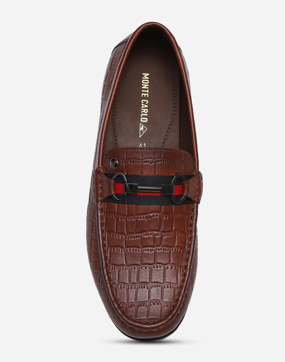 Men Tan Slip on Genuine Leather Loafers