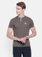 Rock.it Men Brown Plain T-Shirt