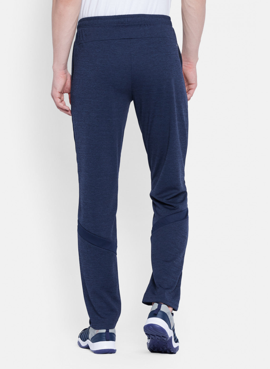 Mens NAvy Blue Self Design Lower
