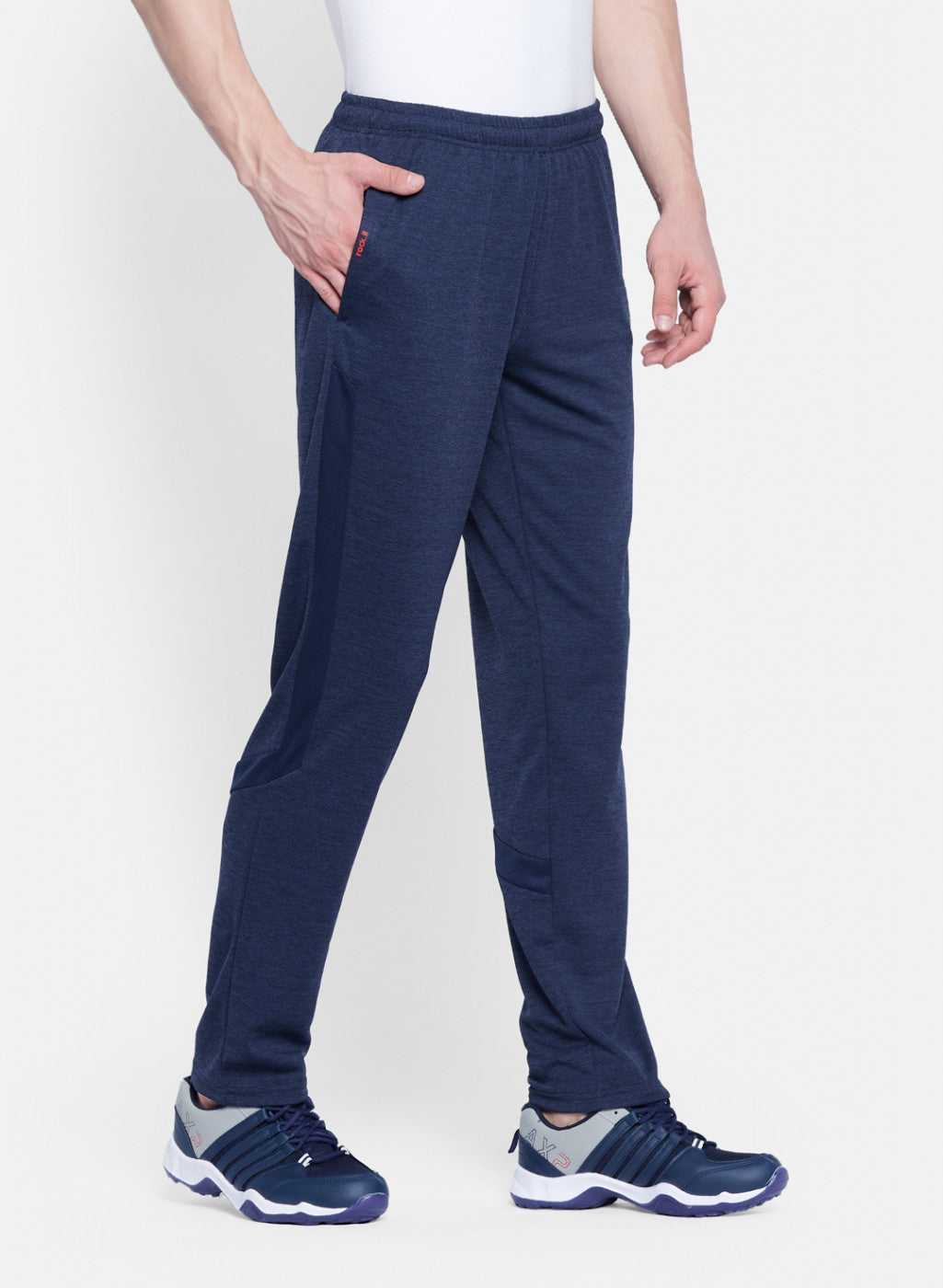 Mens NAvy Blue Self Design Lower
