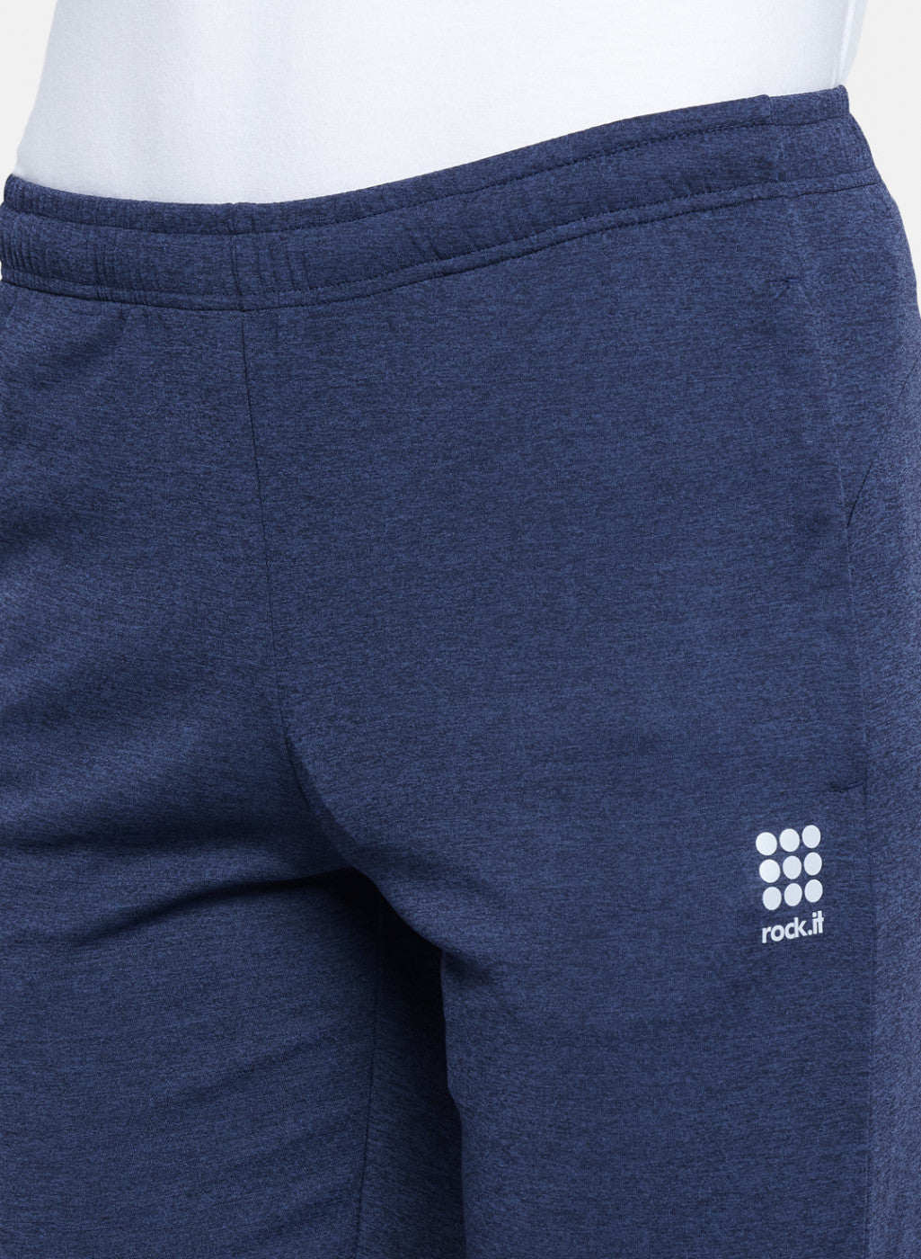 Mens NAvy Blue Self Design Lower