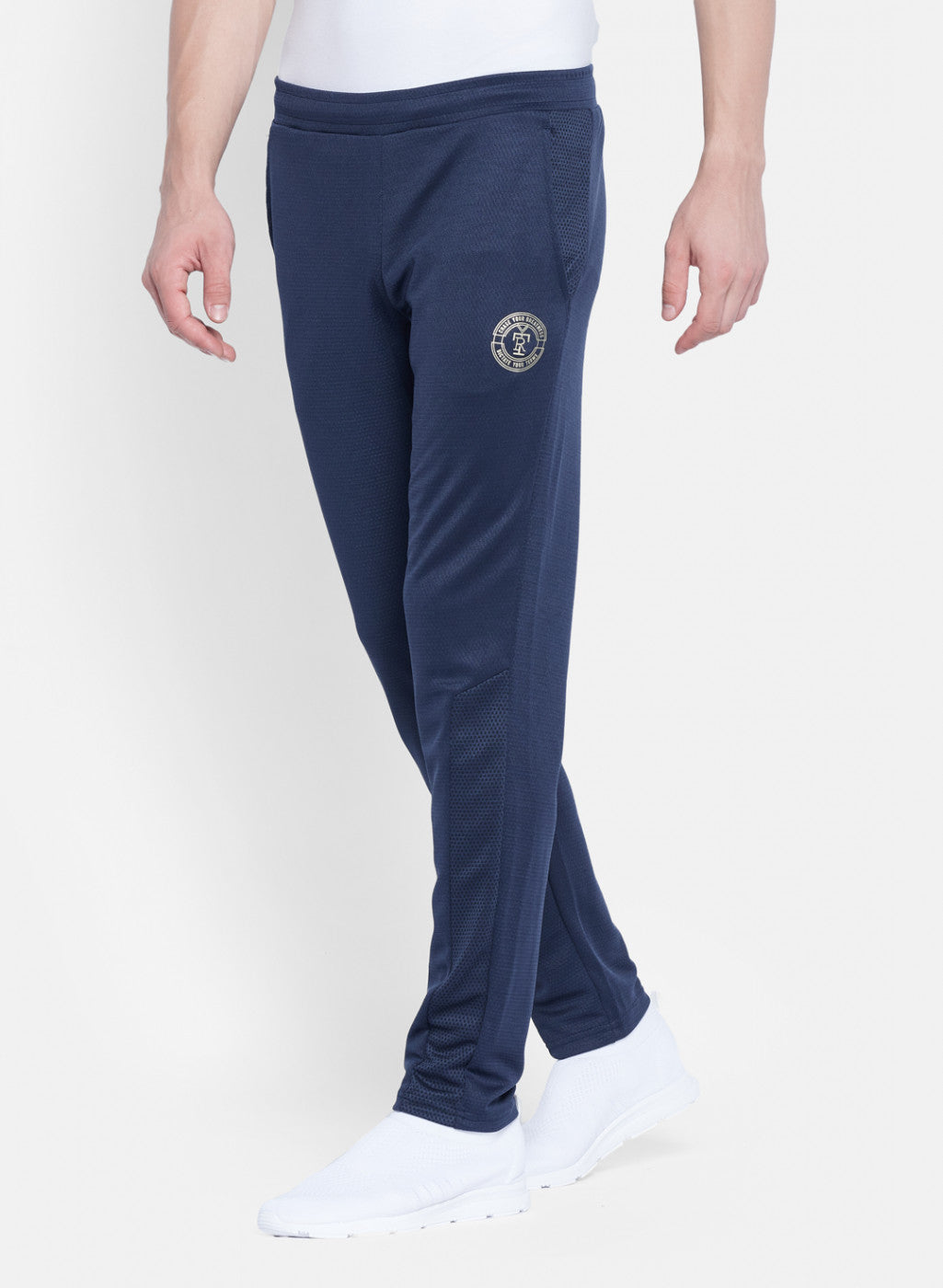 Rock.it Men Navy Blue Self Design Lower