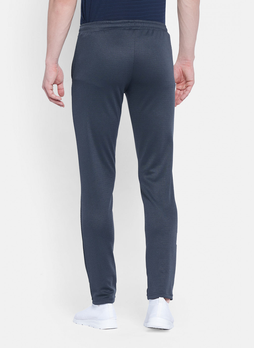 Mens Grey Self Design Lower
