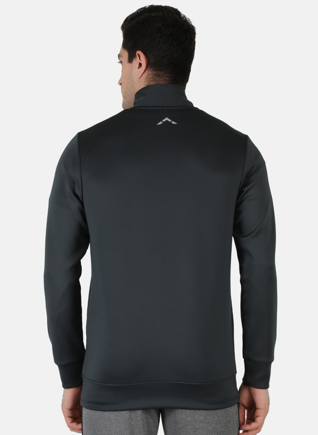 Men Grey Solid Sweatshirt