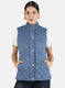 Women Blue Solid Jacket