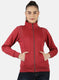 Women Red Solid Sweatshirt