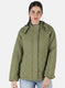 Women Olive Solid Jacket