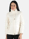 Women Off White Solid Jacket