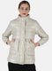 Women Beige Embroidered Jacket