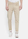 Mens Beige Slim Fit Trouser