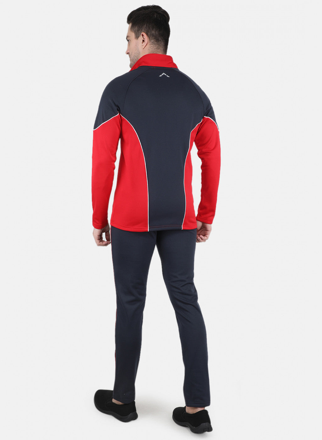 Men Red Solid Tracksuit