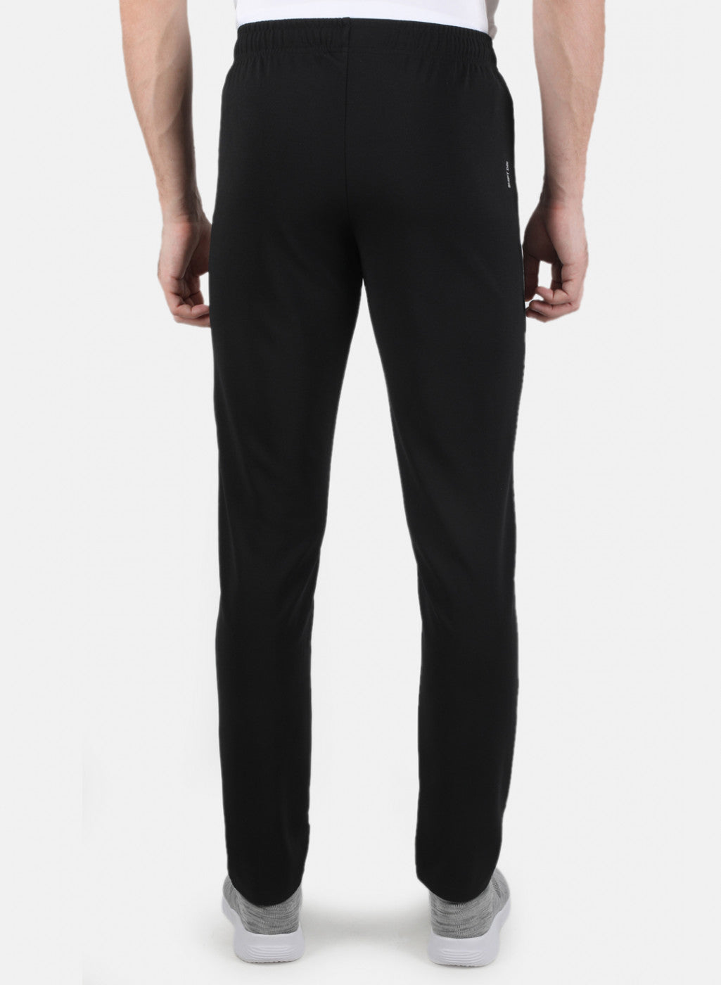 Men Black Self Design Track Pant