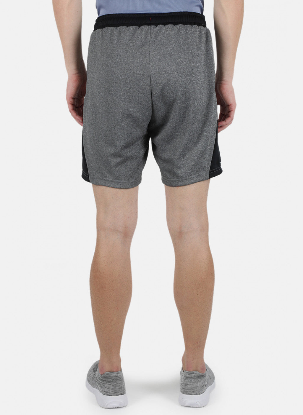 Men Grey Self Design Shorts