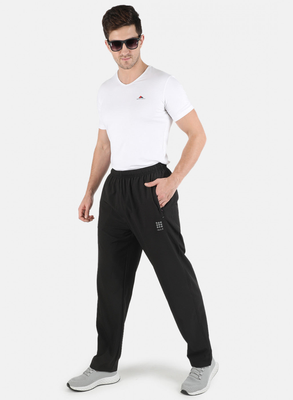 Men Black Regular Fit Lower