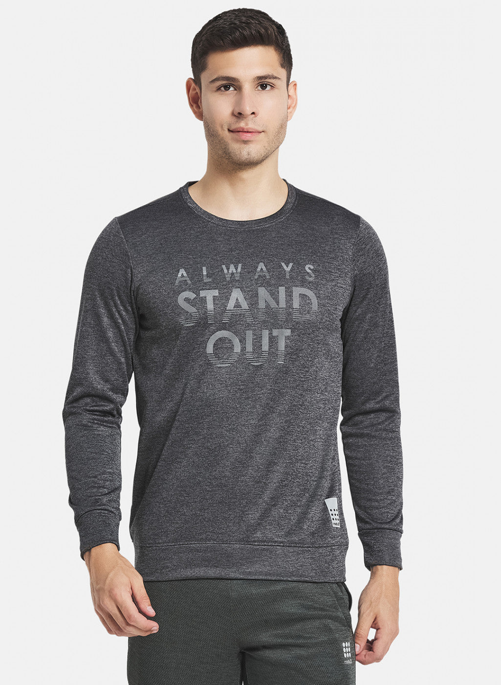Rock.it Men Grey Printed Sweatshirt