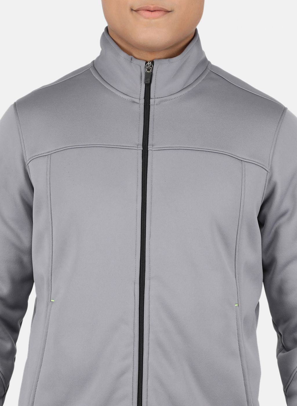 Men Grey Solid Sweatshirt