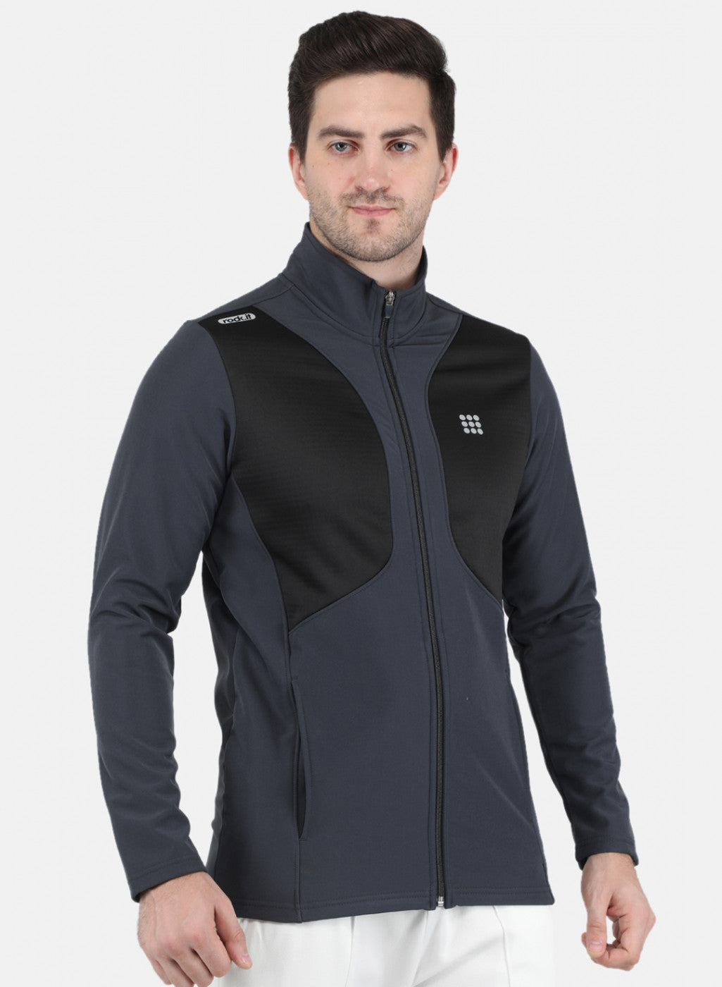 Men Grey Solid Sweatshirt