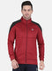 Men Maroon Solid Sweatshirt