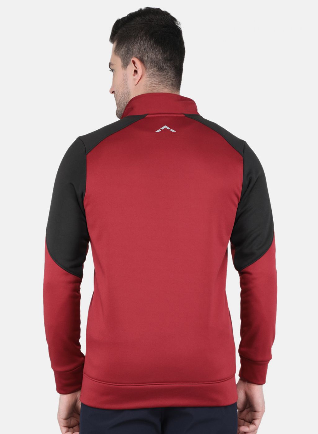 Men Maroon Solid Sweatshirt