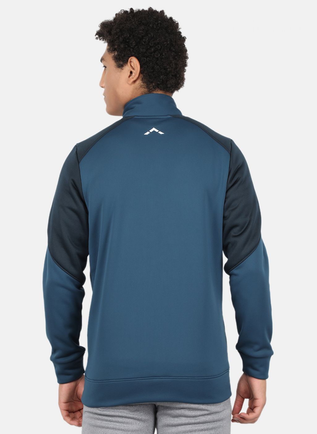 Men Blue Solid Sweatshirt