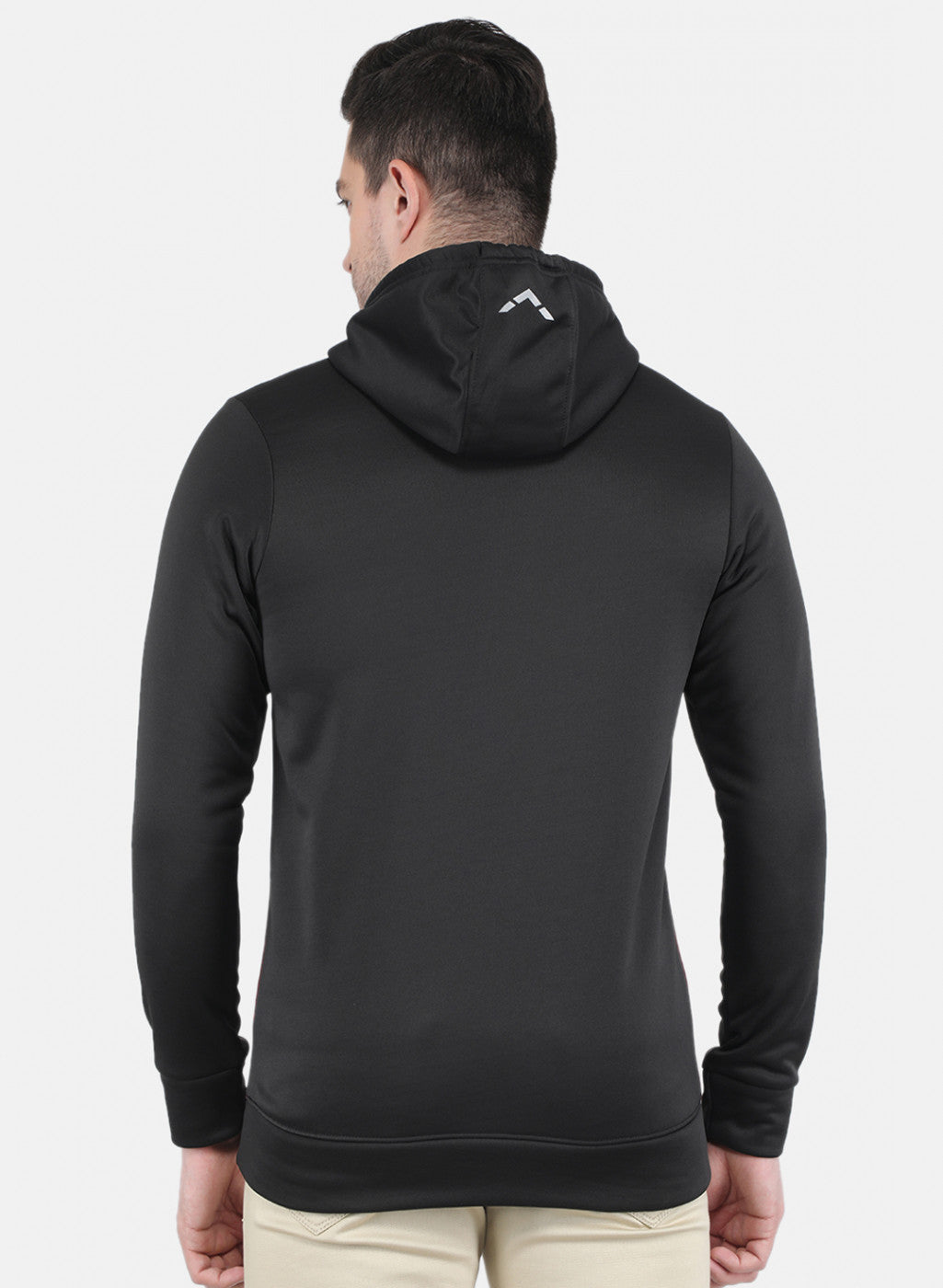 Men Black Solid Sweatshirt