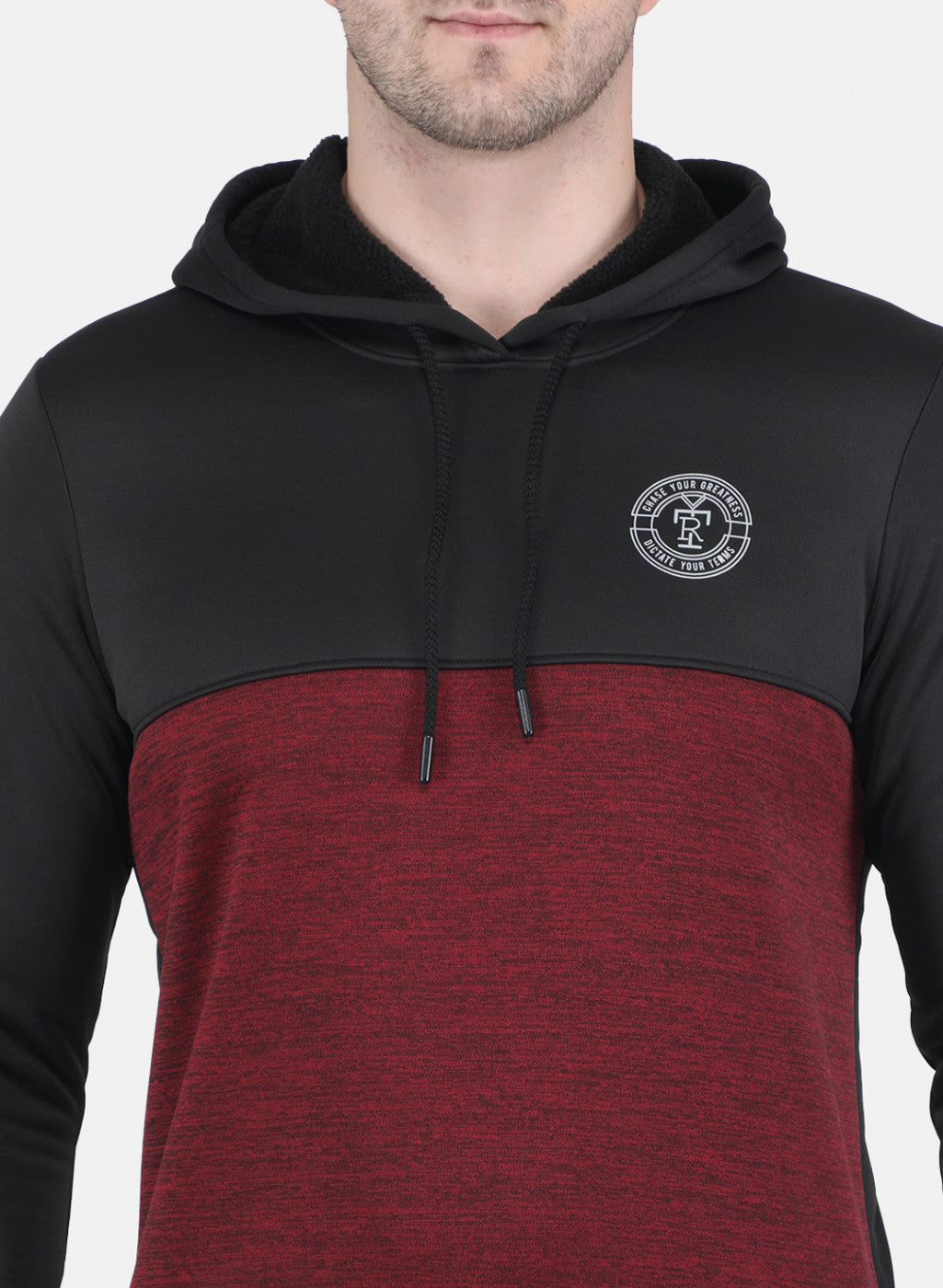 Men Black Solid Sweatshirt