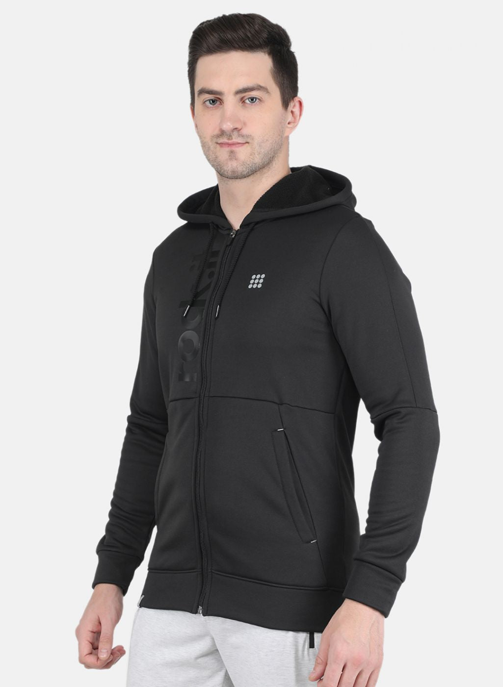 Men Black Printed Sweatshirt
