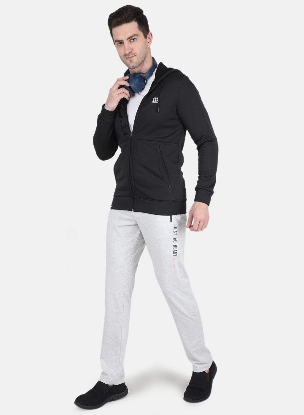 Men Black Printed Sweatshirt