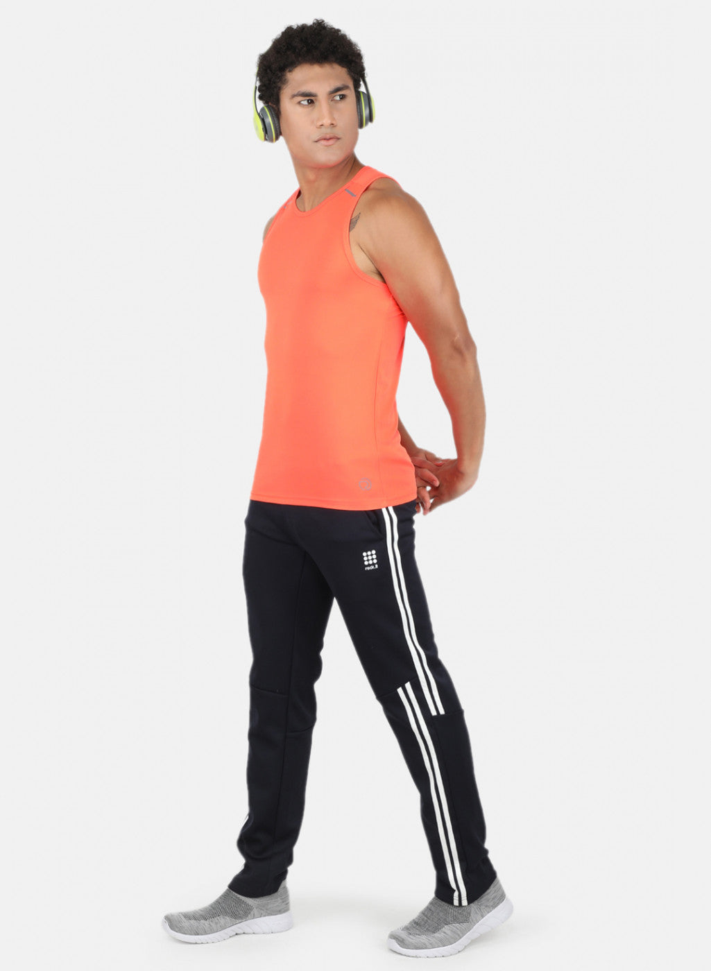 Men NAvy Blue Solid Trackpant