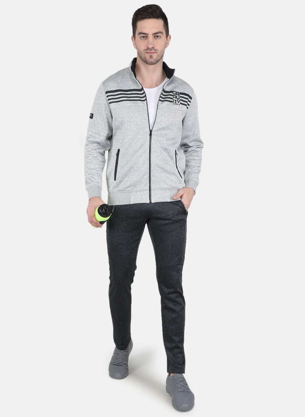Men Grey Regular Fit Lower