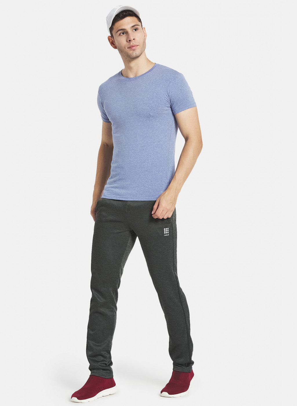 Men Olive Self Design Trackpant